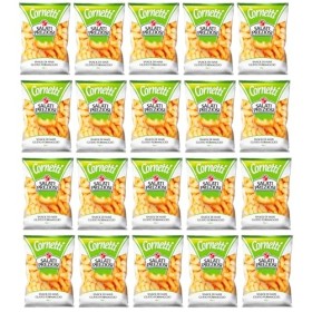 Salati Preziosi Cornetti di Maïs Lot de 20 chips de maïs au goût fromage, chips de 100 g + 1 sachet de thé glacé San Benedett