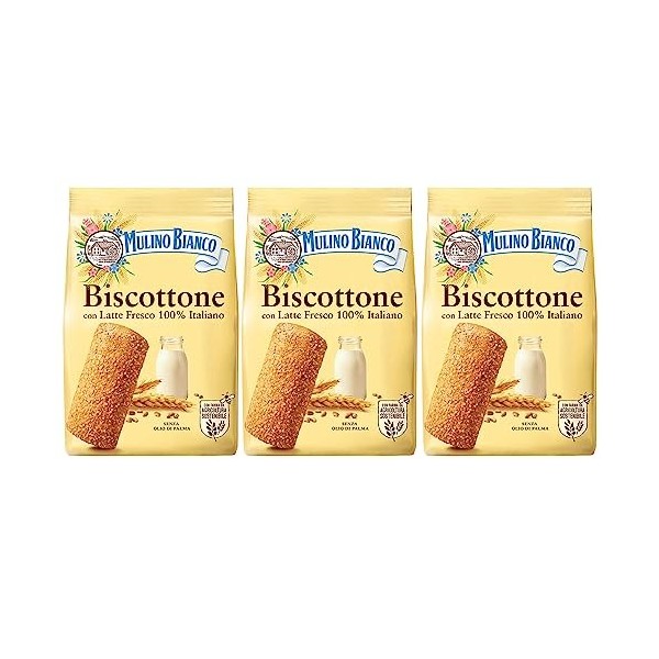 MULINO BIANCO Biscottone Biscuits sablés italiens au sucre 700g Biscottone, x3 