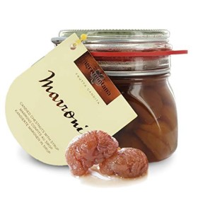 Agrimontana Marrons Confits Entiers au Sirop - Poids Net Égoutté 400 Grammes