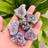 15g-100g Mini Taille Naturel Aura Cristal Cluster Pierre 1pc Feng Shui Décoration Pierres Brutes et Color : 1pc 56g-65g Co