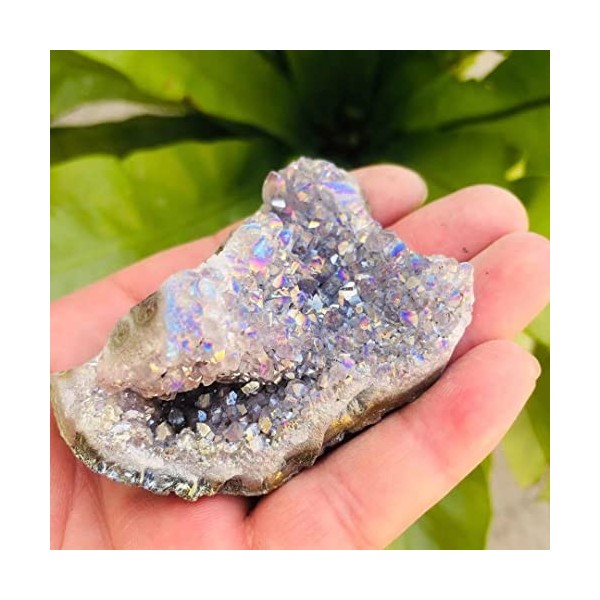 15g-100g Mini Taille Naturel Aura Cristal Cluster Pierre 1pc Feng Shui Décoration Pierres Brutes et Color : 1pc 56g-65g Co