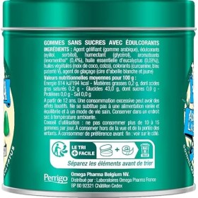 Valda Gommes Sans Sucres - Goût Menthe Eucalyptus - Adoucit La Gorge * - 140 G