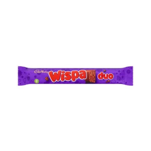 Cadbury Wispa Duo Sgl Lot de 32 barres de chocolat