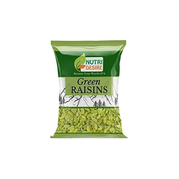 Nutri Desire Afghani Green Kishmish 500 g | Raisins verts_Emballage peut varier