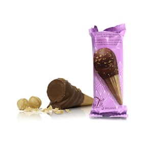 Cônes au Chocolat aux Noisettes | 28g | Boîte de 18