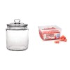 Olympia GM581 Bocal à biscuits en verre 6,35 l et HARIBO - Tagada - Bonbons Arômatisés à la Fraise - Boîte de 210 Bonbons - 1