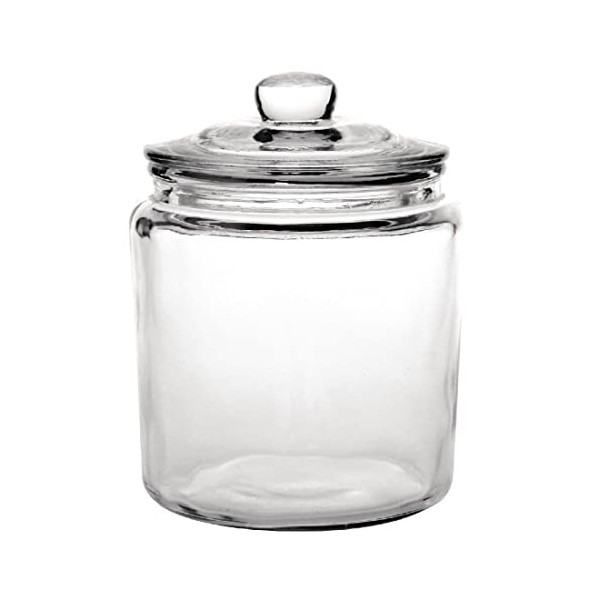 Olympia GM581 Bocal à biscuits en verre 6,35 l et HARIBO - Tagada - Bonbons Arômatisés à la Fraise - Boîte de 210 Bonbons - 1