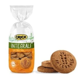Crich Biscotto Frollino Lot de 8 biscuits à grains entiers Shortbread Sac de 1 kg + 1 boîte de thé glacé Yoga Pêche 330 ml