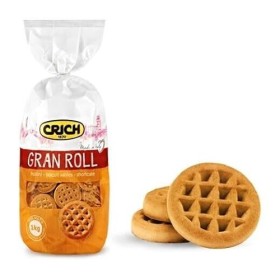 Lot de 8 biscuits Crich Gran Roll Shortbread Biscuits Cookies Sac de 1 kg + 1 boîte de thé glacé Yoga Pêche 330 ml