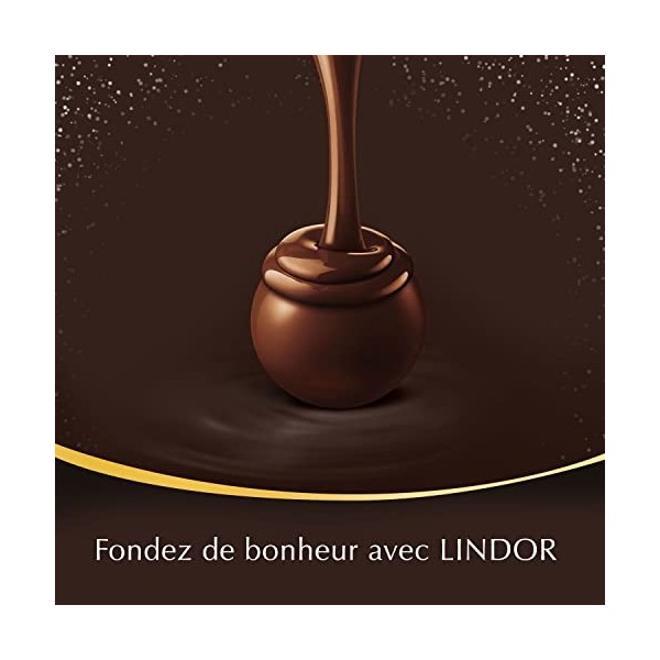 Lindt - Cornet LINDOR - Chocolat Noir 70% - Idéal pour Noël, 200g