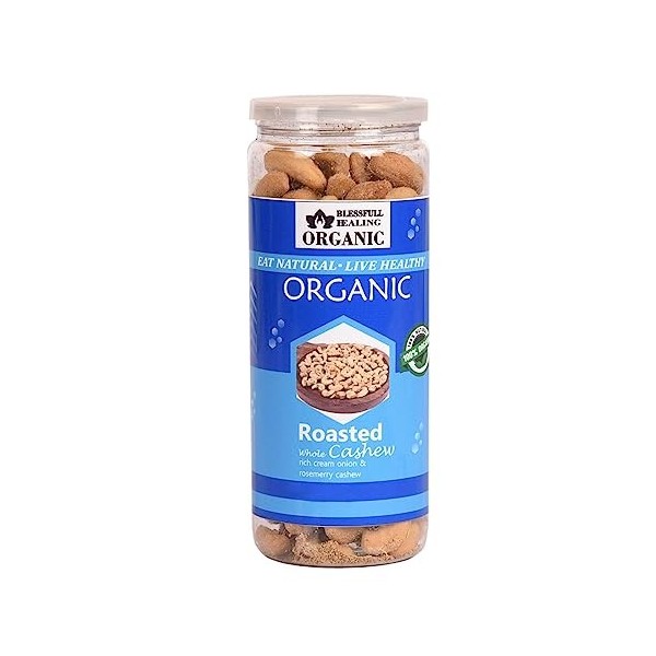 Blessfull Healing Bio Naturel, Crème Riche Végétalienne Oignon Rosemerry Noix de Cajou Entières Rôties Croquantes Kaju 500 Gr