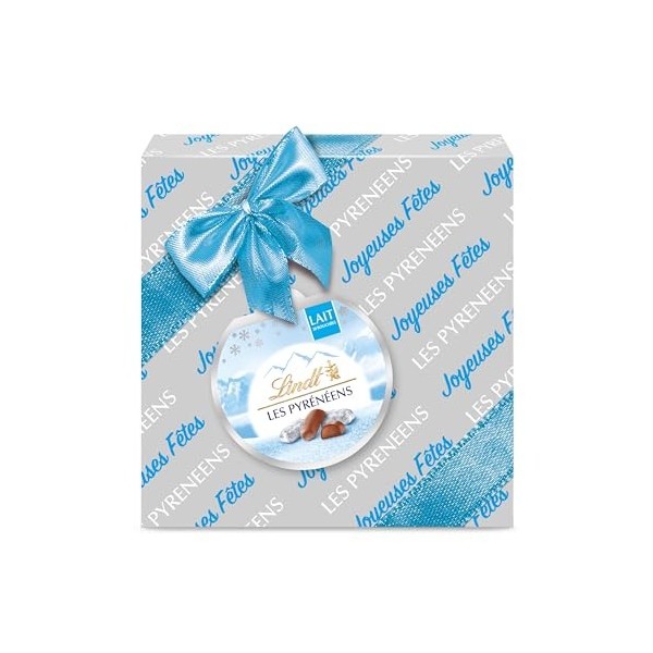 Lindt - Boîte Cadeau LES PYRÉNÉENS - Chocolat au Lait Frais et Fondant - Idéal pour Noël, 204g