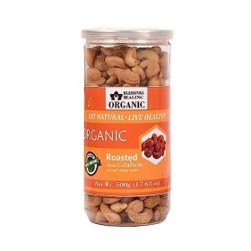 Blessfull Healing Bio Naturel, Vegan Peri Peri Fromage Noix de cajou entières grillées Kaju croustillant 500 g