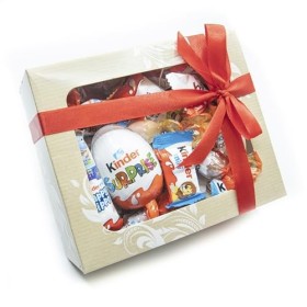 VILAER, Coffret Cadeau Chocolat Avec Nœud Rouge, Original, Idéal à Offrir pour les Anniversaires, Assortiment de Chocolats Pr