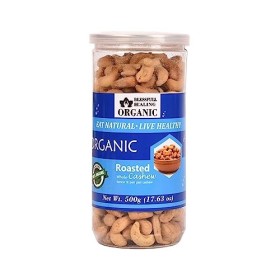 Blessfull Healing Bio Naturel, Végétalien Citron & Peri Peri Noix de cajou entières grillées Kaju croustillant 500 g