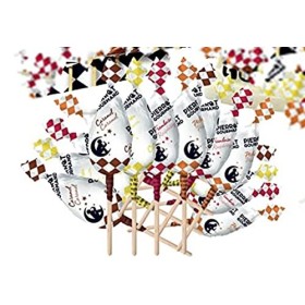 Recharge de 100 sucettes fers de lance assorties caramel & saveurs fruits
