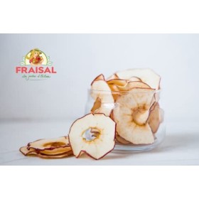 FRAISAL® BIO Chips de pommes déshydratées | 100% fruits secs bio sans sucre ajouté | tranches de pommes séchées | 90g/sachet 