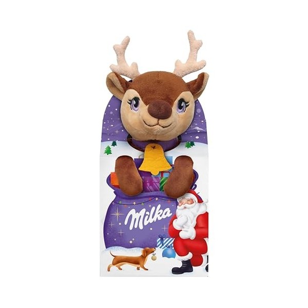Milka – Assortiment de Chocolats Accompagnés dune Peluche – Chocolats de Noël – 1 Boîte 96 g