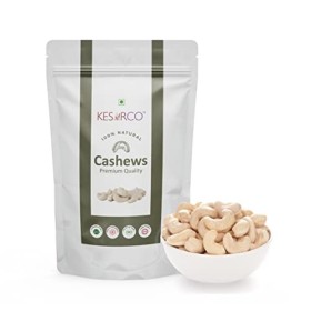 KESARCO 100% Natural Premium Whole Cashews, W320 Grade, Kaju Nuts, Nutritious & Delicious, Gluten Free High Fibre, Rich in Pr