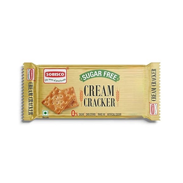 SOBISCO Cream Cracker Sugar Free Biscuits 84g Pack of 48 