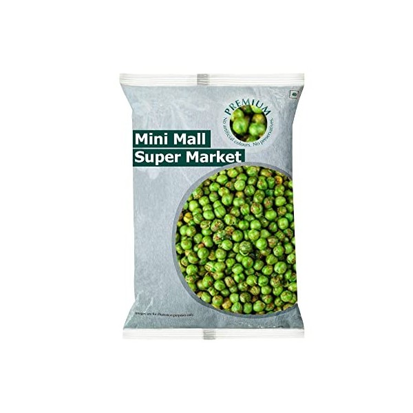MiniMall Super Market Fried Green Salty & Spicy Masala Pois/Vatana/Matar Namkeen 800 Gm 