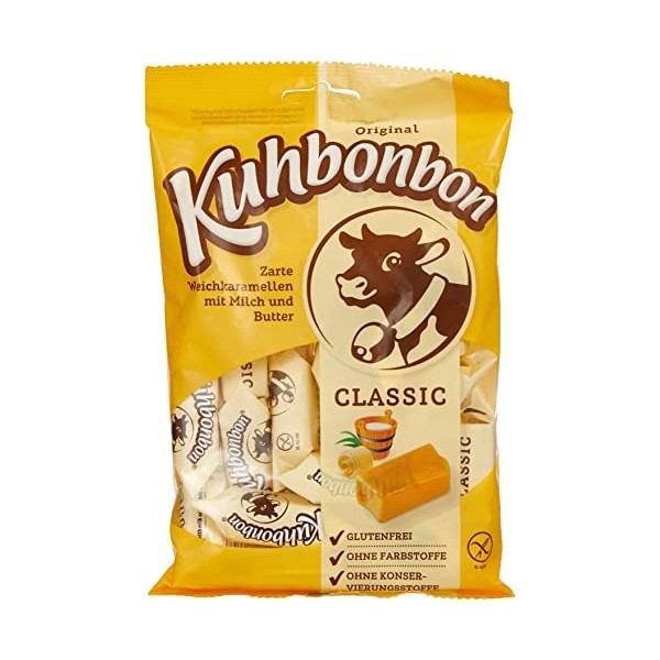 Kuhbonbon Classique Bonbons au Caramel avec Lait/Beurre 200 g