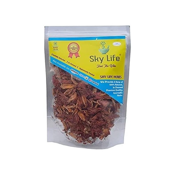 SMED Sky Life® Gudhal Phool – Herbes séchées au soleil aux fleurs dhibiscus – 50 g