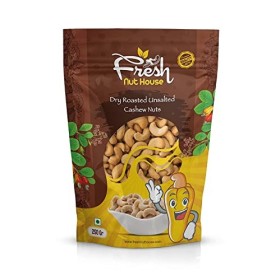 Noix de cajou rôties à sec non salées Fresh Nut House, 500 grammes