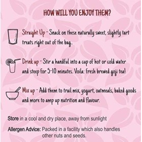 Agile Organic Premium Whole Dried Goji Berries,500g Premium Quality 