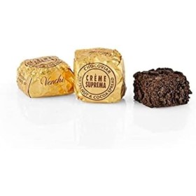 Venchi - Cubotto Chocoviar Crème Suprema - Chocolats fourrés à la Pâte à tartiner Suprema au Cacao et aux Noisette du Piémont