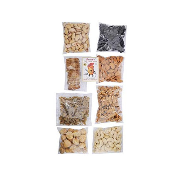 Dry Fruit Mall Lot de fruits secs de qualité supérieure avec noix de cajou, raisins secs, raisins secs, amandes, pista, noix,