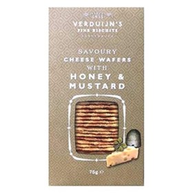 VERDUIJNS - Gaufrettes au fromage, au miel et à la moutarde 85 g - Boîte de : 12 pièces