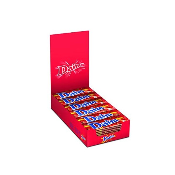 Daim - Barre de Chocolat au Lait et Éclats de Caramel - Pack de 36 barres 28 g 