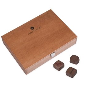 Coffret de Chocolats | Sans Alcool | Boite de 20 chocolat | Assortiment pralinés | Idée-cadeau | Homme | Femme | Grand-père |