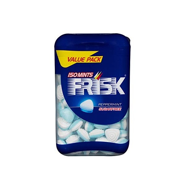 Frisk - Pastilles Menthe Forte - Mini Bonbon Maxi Rafraîchissant - Haleine Fraîche - Sans Sucres - 0.07Kg 12 Étuis de 40 Past