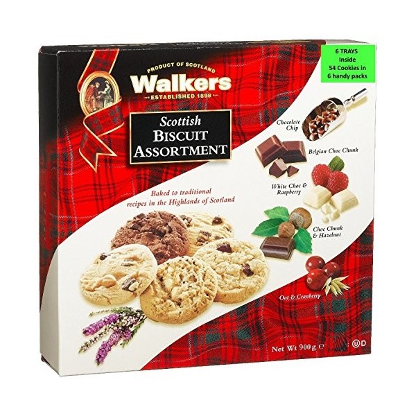 Assortiment de biscuits écossais sablés Walkers, boîte de 900 g