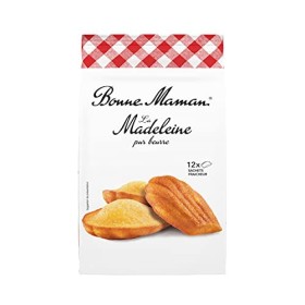 BONNE MAMAN Madeleines au Beurre Frais x 12 300 g - Pack de 8