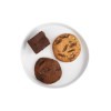 Assortiment de cookies IG bas : 5 cookies double choco, 5 cookies choco noisette et 6 brownies chocolat à indice glycémique b