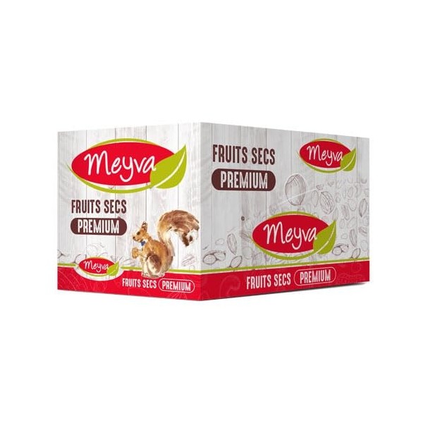 MEYVA Fruits Secs - Amande Nonpareil Extra Calibre 23/25 - Torréfiée Sans Sel - Snack apéritif - 12x200g