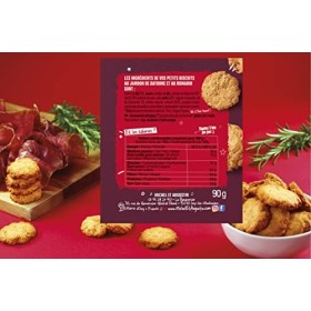 Michel et Augustin - Pack Biscuits apéritifs aux fromages AOP et charcuteries, Beaufort, Comté, Parmesan, Chèvre, Ossau Iraty