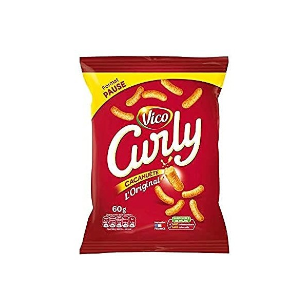 Vico Curly Chip Cacahuète 60 g