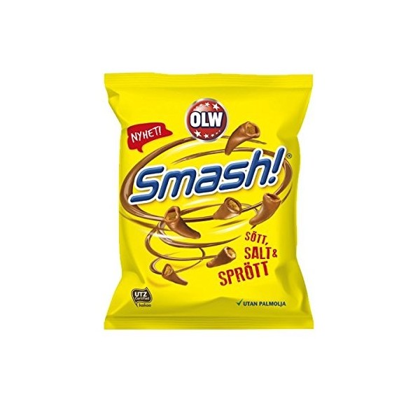 OLW Smash! 100g | Swedish Chocolate Covered Sweet & Salty Corn Snacks