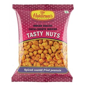 6 X Haldirams Tasty Nuts Spiced Coated Fried Peanuts Party Snacks 150g X 6 Pack
