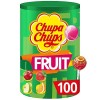 Chupa Chups Sachet de 16 sucettes Love/ Bonbons sans gluten/3 parfums Assortis Fraise/fraise Acidulée/Lait Fraise- 192g