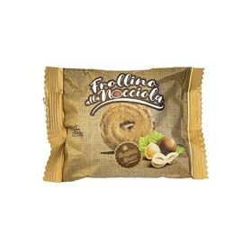 Sablé aux noisettes - 100% Noisettes du Piémont - Unidoses de 2 pcs 35 gr - Nr 3 paquets de 6 pcs chacun. - 630 gr au total