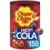Chupa Chups Sachet de 16 sucettes Love/ Bonbons sans gluten/3 parfums Assortis Fraise/fraise Acidulée/Lait Fraise- 192g