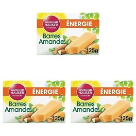 GAYELORD HAUSER - Barres Energétiques Amande - Source de Vitamines E, B1 et B3-3 Paquet de 5 Barres Individuelles