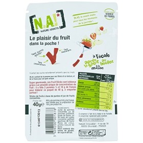 NA! NATURE ADDICTS Sachet de Fruit Stick Fraise 40 g
