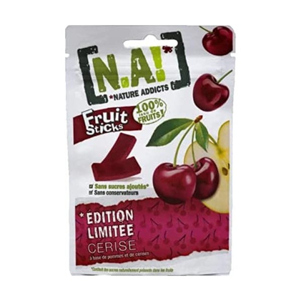 N.A! Sticks de fruits à base de purée et jus de fruits concentrés - Le sachet de 40g
