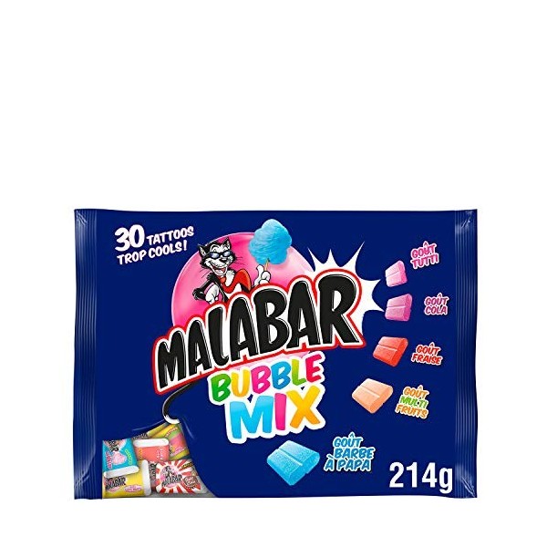 Vidal Malabar Chewing-gum Bubble Mix 214 g